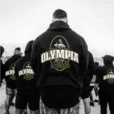 OLYMPIA Autumn and winter New Orsay Commemorative Fitness Hooded Sweatshirt Trend Olympia Casual Running Sports Tops باور أب | Power Up